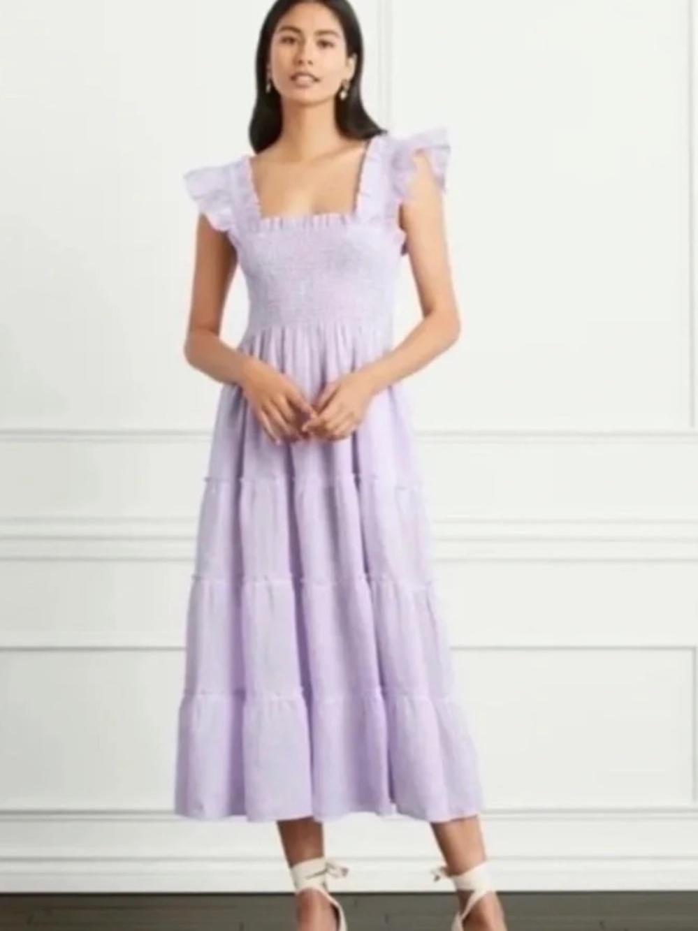 NWT Hill House Ellie Nap Dress Lilac Stripe Size XL